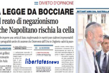 Negazionismo o caccia alla streghe?