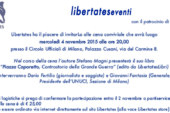 LibertatesEventi – Cena di presentazione del libro “Piazza Caporetto, Controstoria della Grande Guerra”