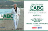Adriano Teso invita alla presentazione del libro “L’ABC PER VIVERE BENE”