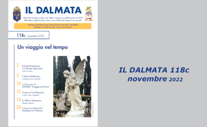 È uscito il numero 118c de “Il Dalmata” digitale – Novembre 2022