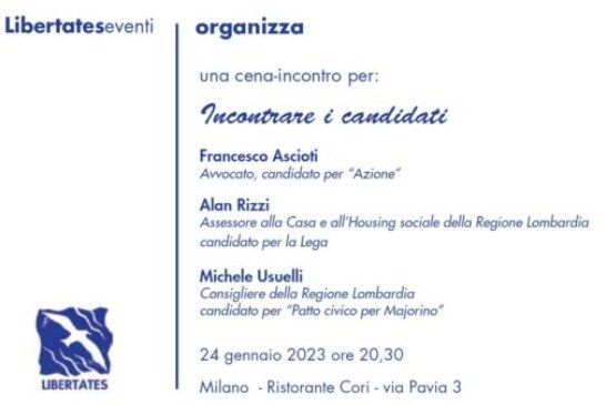 LibertatesEventi – Cena di incontro con i candidati