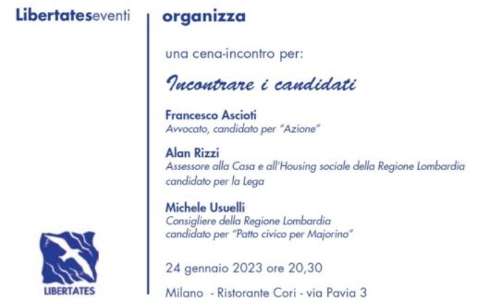 LibertatesEventi – Cena di incontro con i candidati