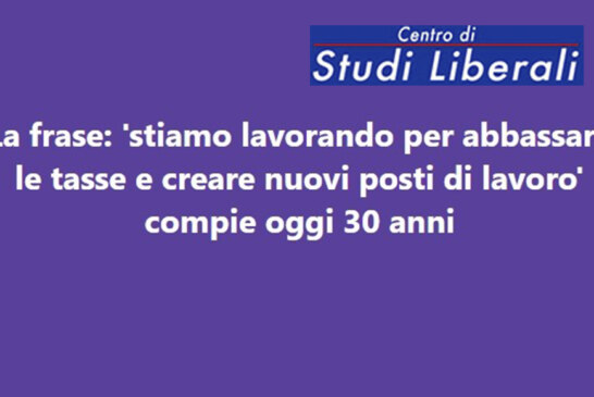 Ok alle tasse però è l’ora di abbassarle