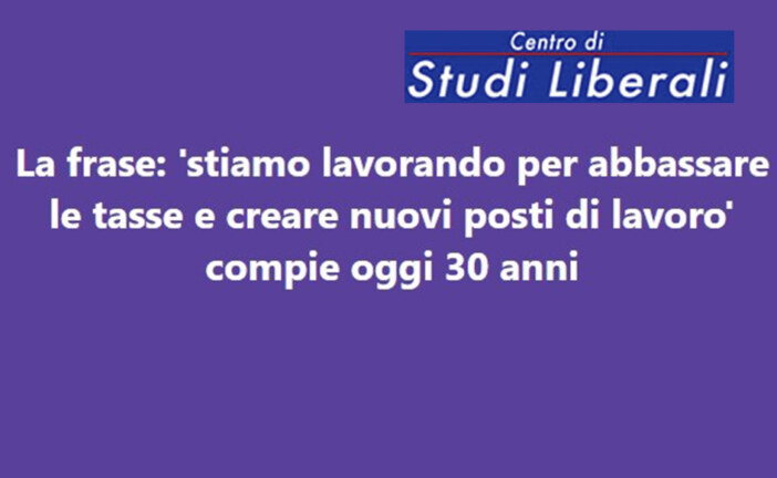 Ok alle tasse però è l’ora di abbassarle