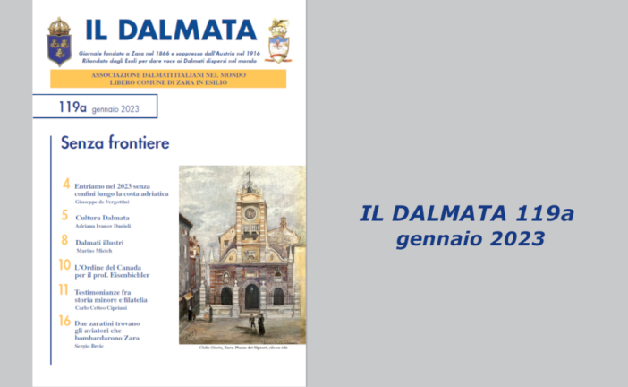 È uscito il numero 119a de “Il Dalmata” digitale – Gennaio 2023