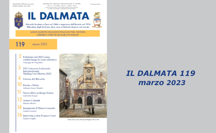 È uscito il numero 119 de “Il Dalmata” digitale – Marzo 2023
