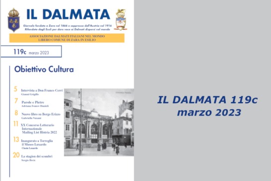 È uscito il numero 119c de “Il Dalmata” digitale – Marzo 2023