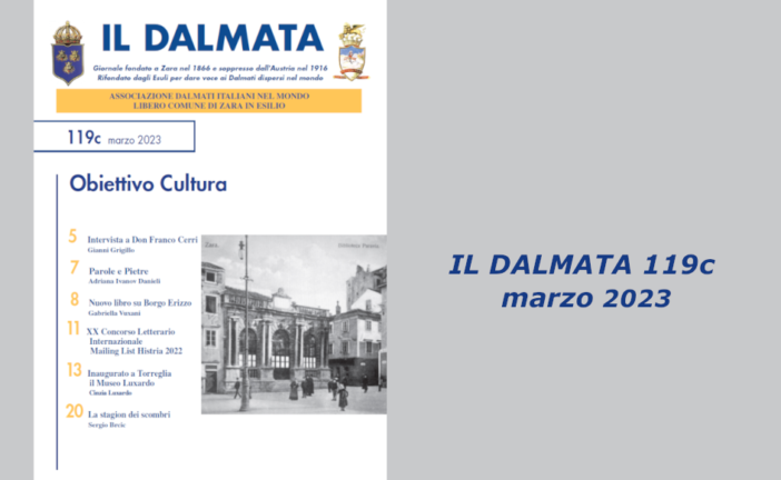 È uscito il numero 119c de “Il Dalmata” digitale – Marzo 2023