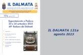 È uscito il numero 121a de “Il Dalmata” digitale – Agosto 2023