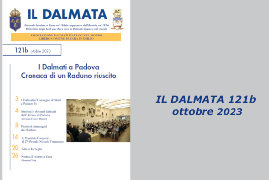 È uscito il numero 121b de “Il Dalmata” digitale – Ottobre 2023
