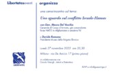 LibertatesEventi – Cena-incontro sul tema: Uno sguardo sul conflitto Israele-Hamas